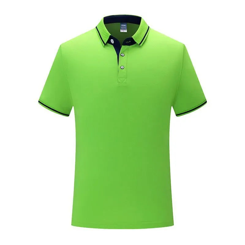 Men's solid colour cotton stand collar short sleeve business shirt in Chinese style.