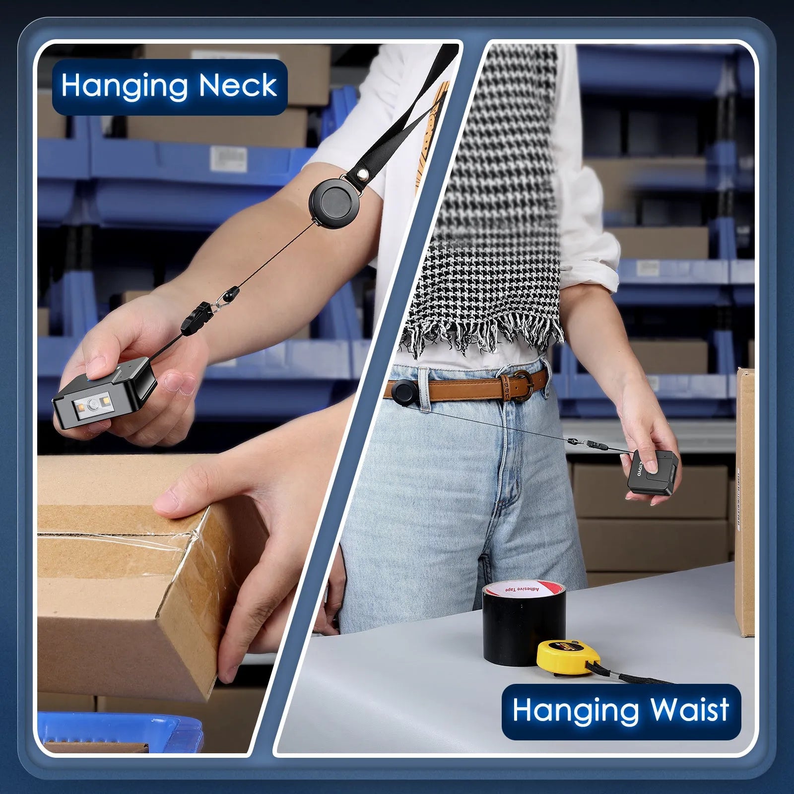 Portable wrist-mounted barcode scanner gloves with Bluetooth wireless connectivity