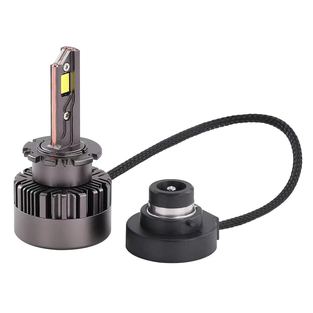 D Series LED D2SD4S car headlight bulb with three copper tubes and dust cover lamp shade