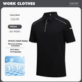 Men's quick-drying polo shirt short sleeve summer top in solid colours with regular fit