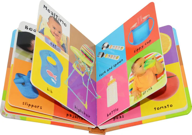 English original hardcover cardboard book for children with durable paper construction