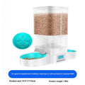 Standard colour smart automatic pet feeder for cats with 5L double bowl and USB power