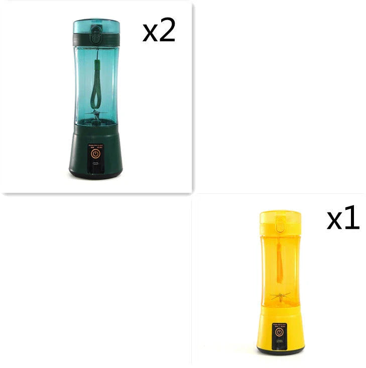 Portable USB Rechargeable Fruit Smoothie Blender with Cordless Design and Powerful Blending Capabilities