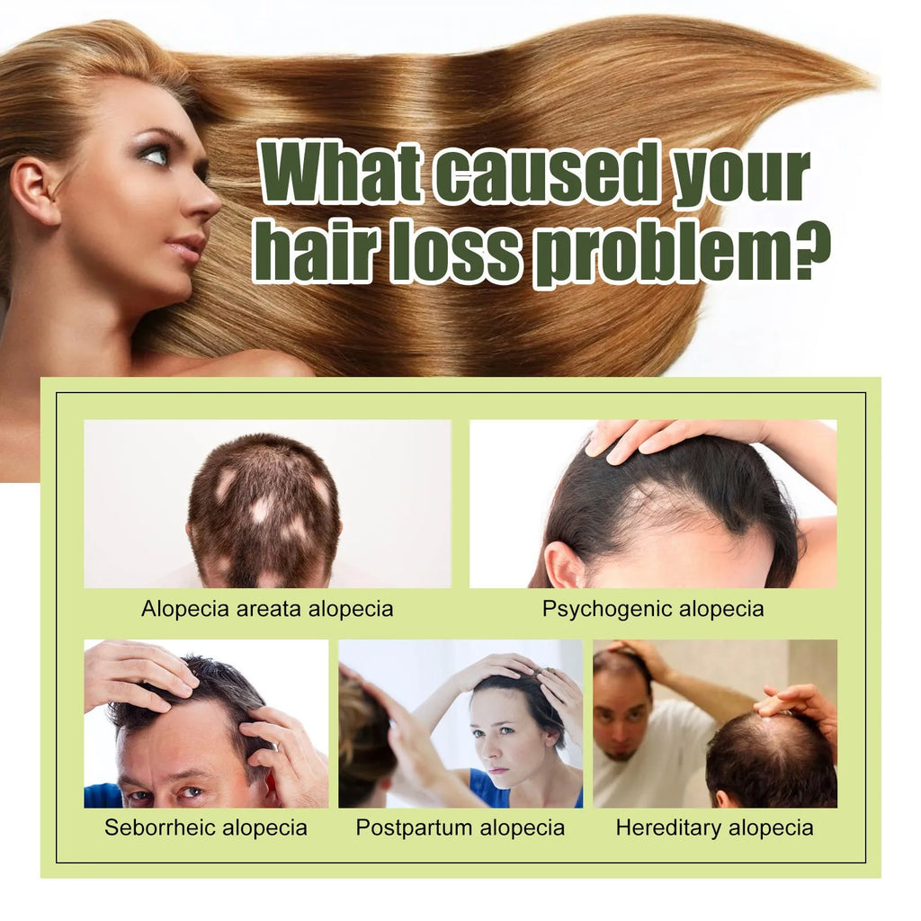 60ml bottle of hair care essential oil for repairing hair fall, dry ends and brittle hair