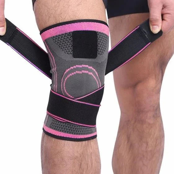 Premium sports knee pads with adjustable straps, breathable fabric, and sturdy construction for injury prevention and high-performance athletics