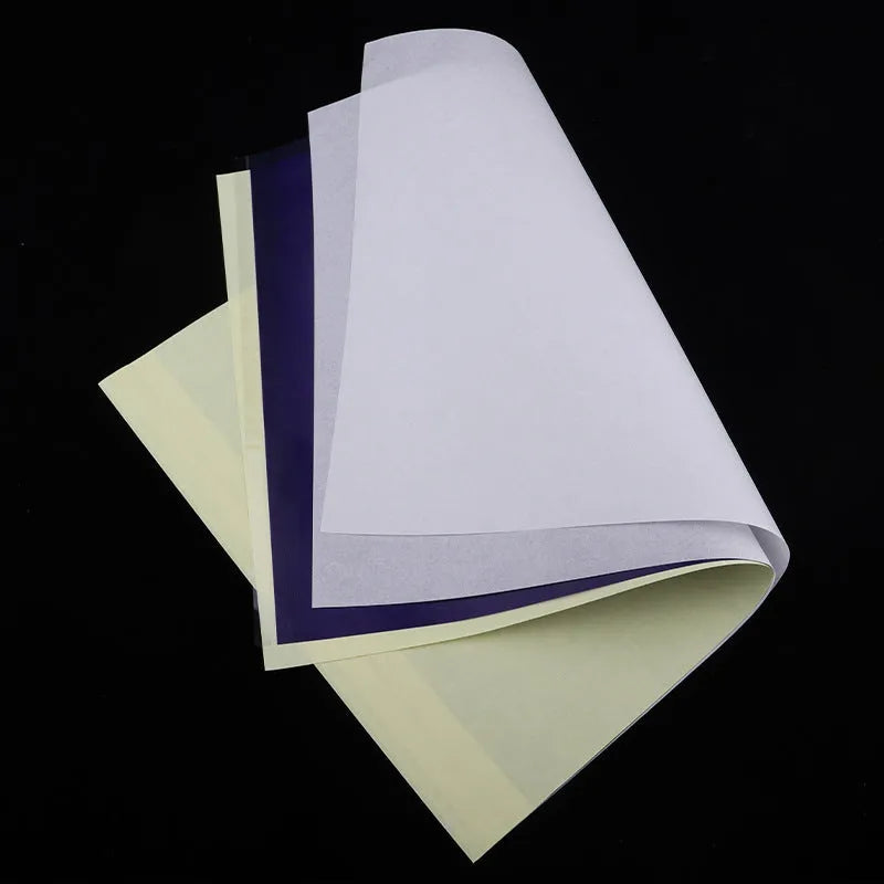 A4 tattoo transfer paper sheets with transfer paste gel for stencil application