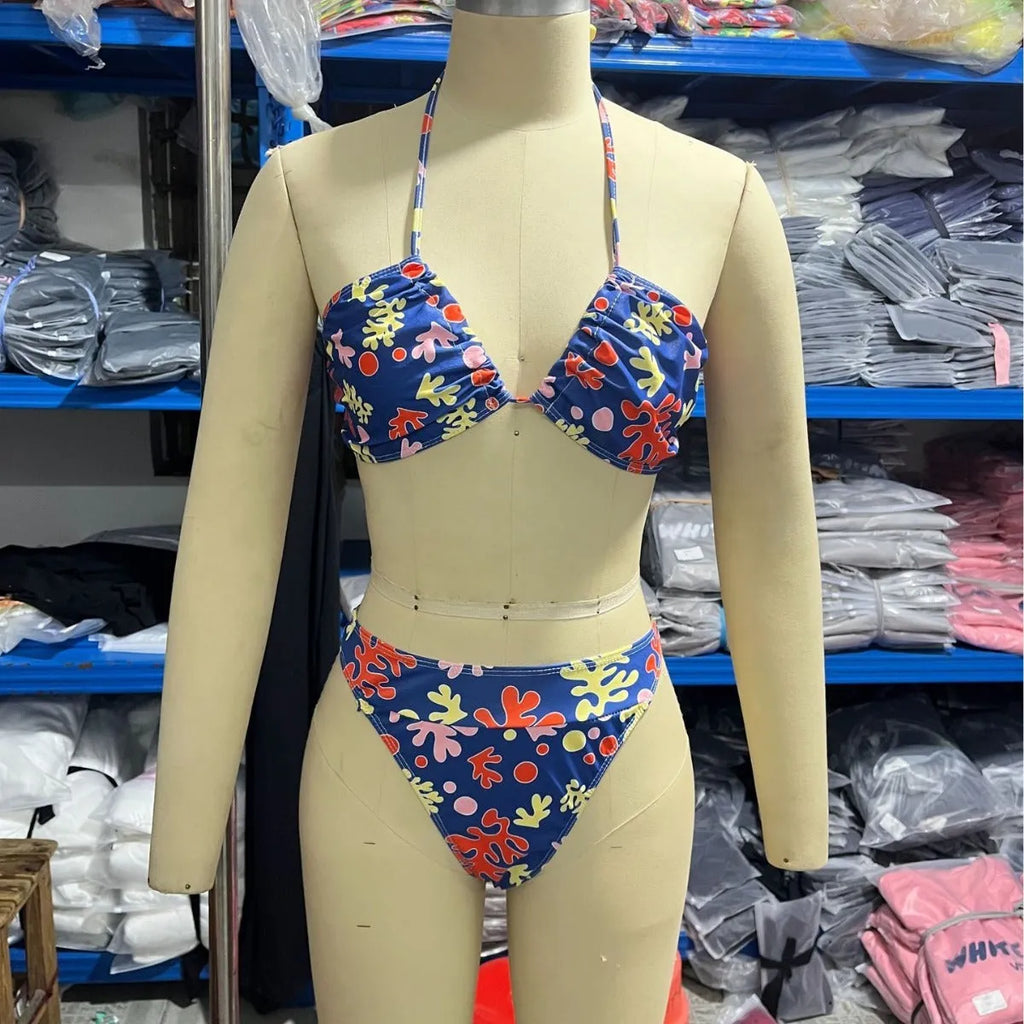 Sunbath No Sun Marks breathable banded bikini set in Black, polyester and spandex, brief style, sleeveless