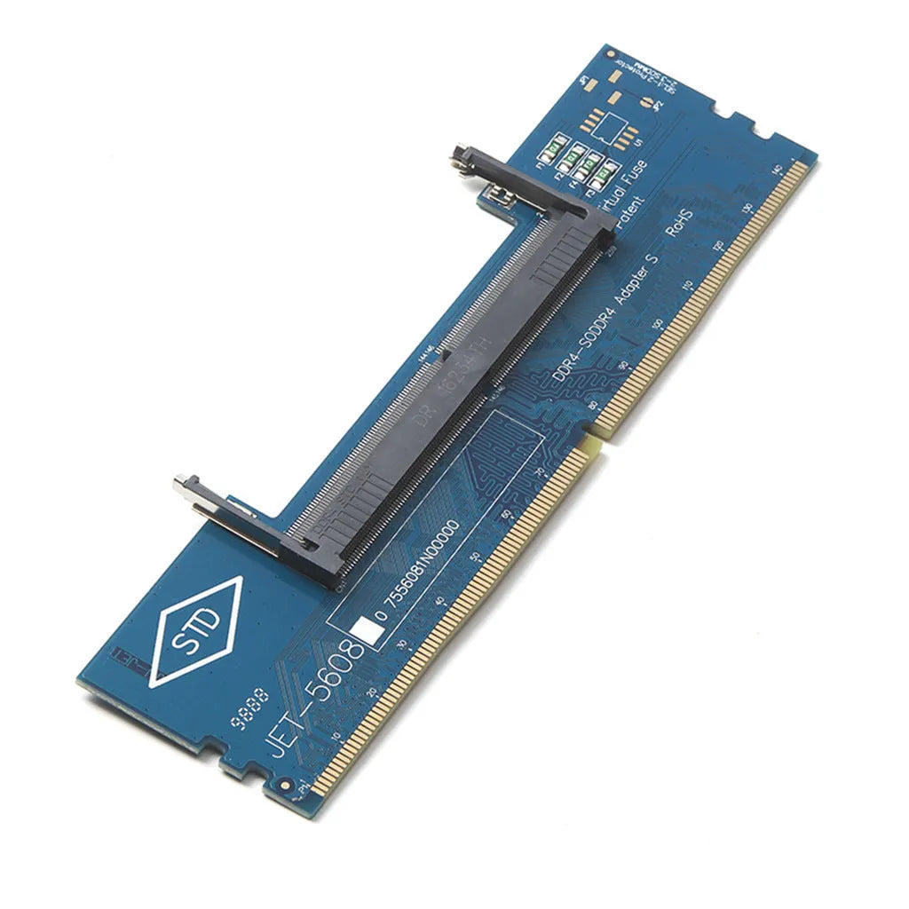 DDR4 laptop to desktop memory adapter card with electrostatic protective bag for safe component transfer