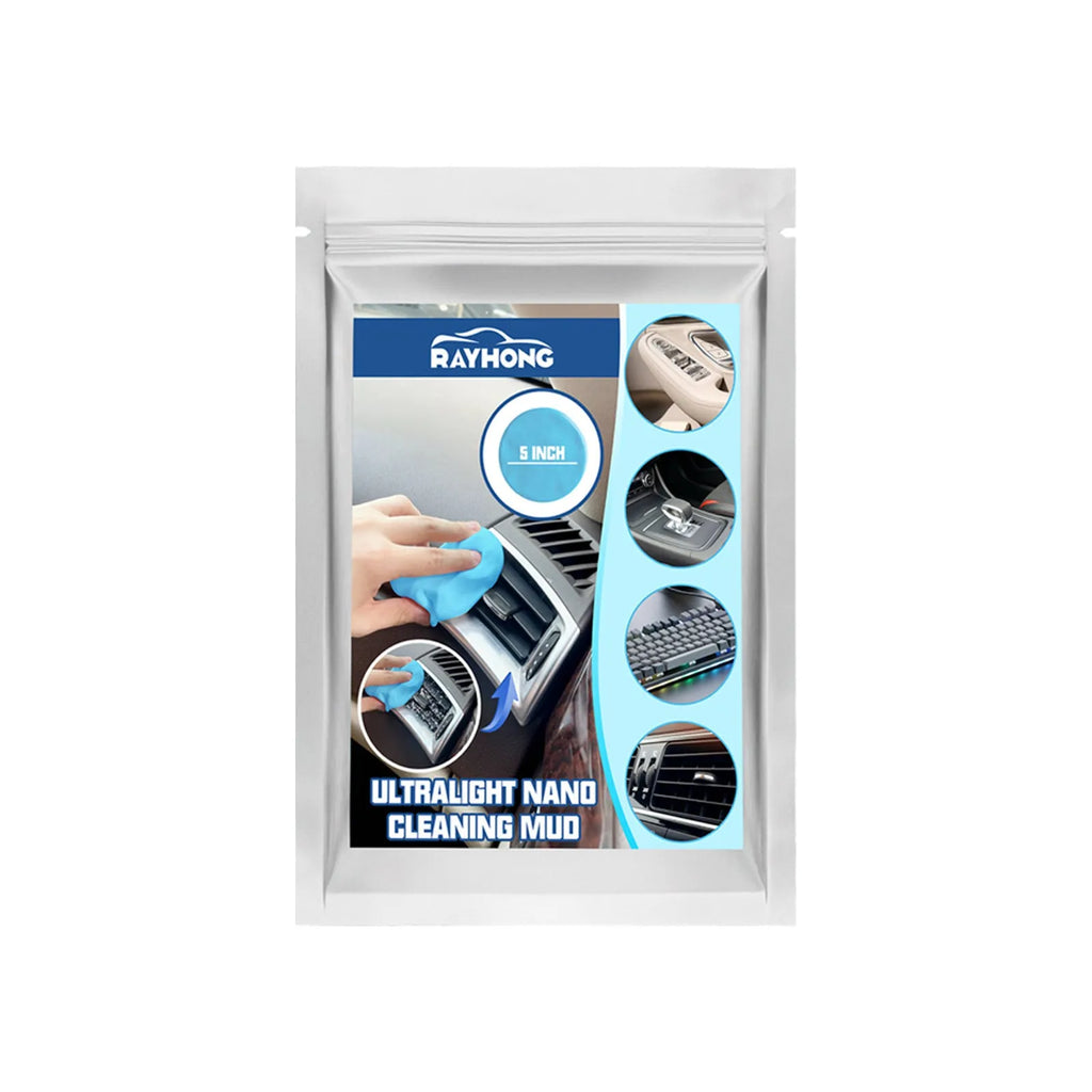 20g blue car cleaning mud pack for dust removal from interior gaps and vents.
