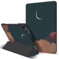 Blue gold iPad protective cover with built-in pen slot and stand mode, compatible with Apple iPad Pro 11-inch 2020