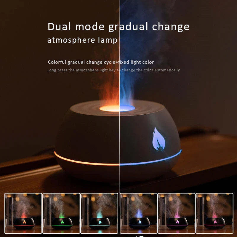 Shopprimex_NZ Relaxing Aroma Mist Humidifier with Soothing Flame Lights