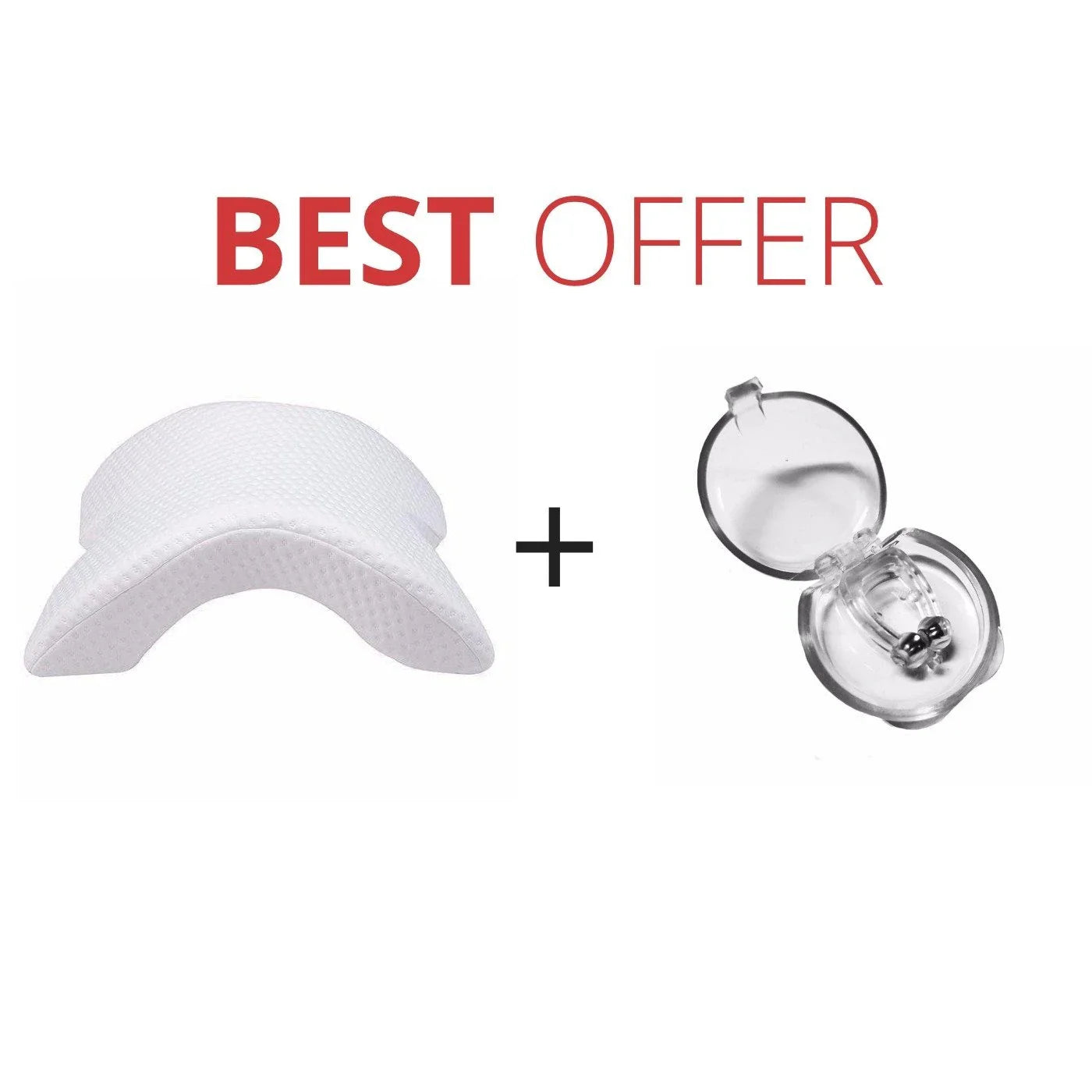 Silicone magnetic anti-snore nose clip for peaceful, quiet sleep