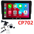 7 inch universal wireless CarPlay display with cigarette lighter power adapter and suction cup mount