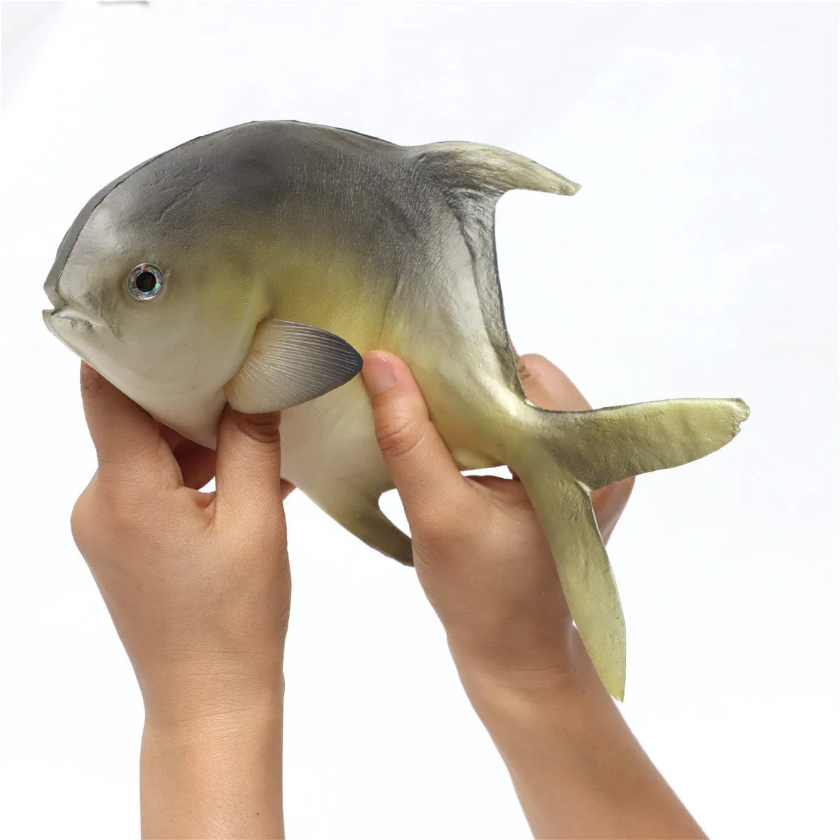 PU simulated fish ornament models in various colours including yellow-fin tuna and flower fish styles