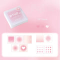 70x70mm sticky notes notepad set in gradient colours showing paper brick design with post-it notes and paper box