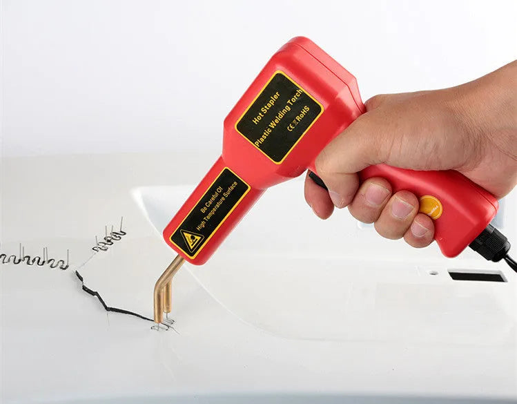 CR-307 plastic welding gun for car bumper repairs with LED light and power cord
