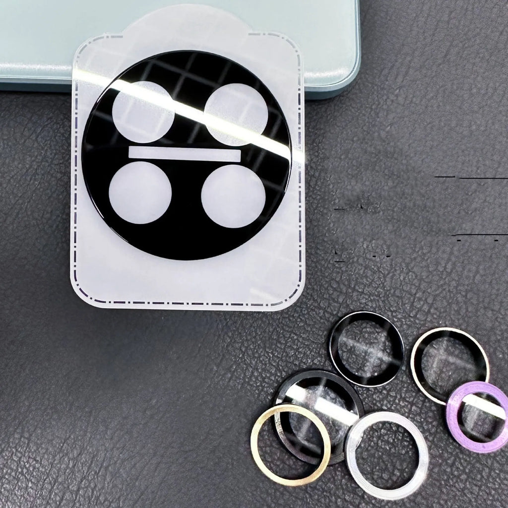Tempered glass screen protector for OnePlus smartphones with black ring and full coverage design
