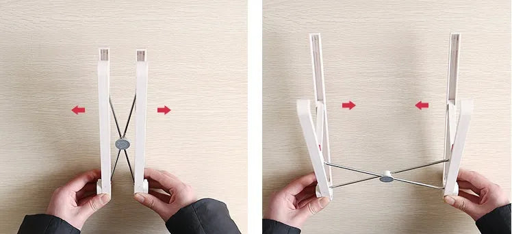 White Whale Race portable laptop bracket with folding support and cooling function