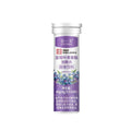 Blueberry and lutein effervescent tablets in a bottle for eye support supplement