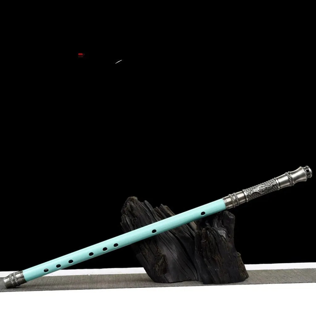 Handmade integrated sword and blade long blade flute sword staff with scabbard and reversible connection