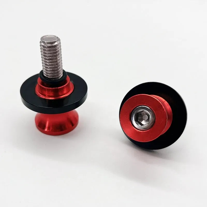 Aluminium alloy CNC frame screw for motorbike parking lift in 6mm 8mm 10mm sizes and blue red black silver gold colours
