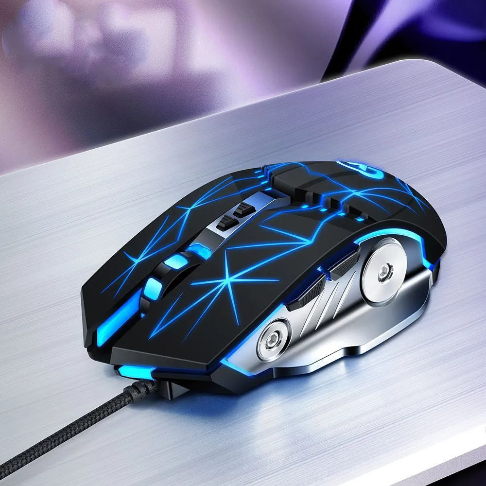USB optical gaming mouse with touch roller, 1.5m cable, 128x75x39mm, available in black, rubber or white