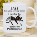 White 11oz ceramic mug customisable with thermal transfer picture application