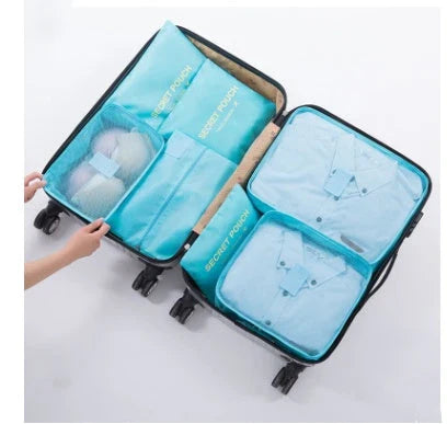 Premium waterproof travel packing cubes in various colors for organized packing and storage