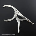 Adjustable clamp oil filter wrench with 50-110mm range on a workshop bench