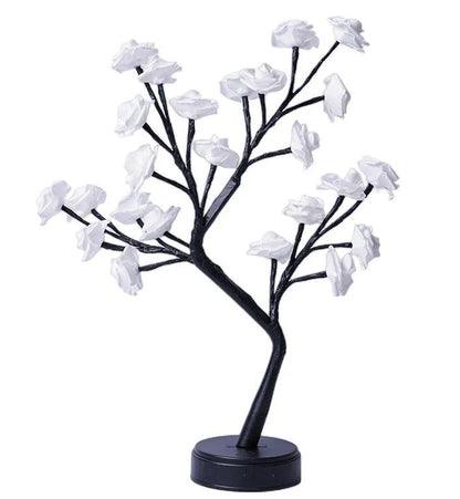 Elegant Flower Tree Desk Lamp with mesmerizing 3D rose design, providing cozy ambient lighting for home and office decor