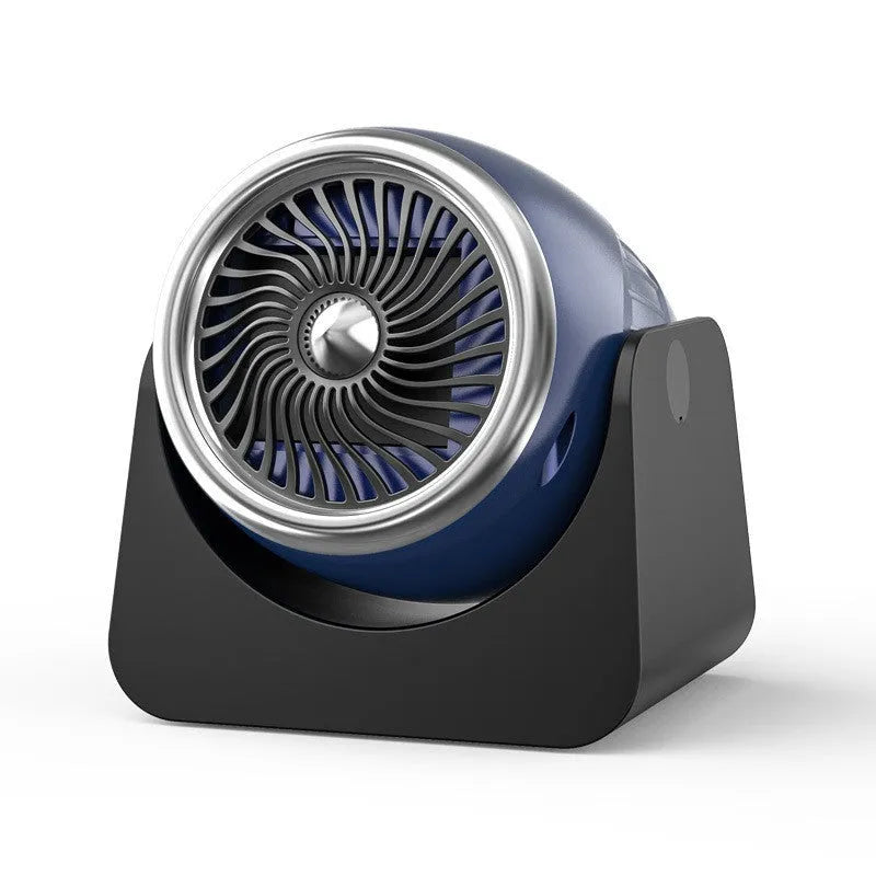 12v car heating fan in navy blue, dark purple, or light pink with rotating defrosting function