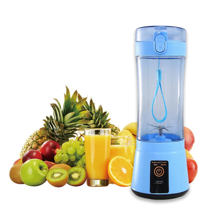 Portable USB Rechargeable Fruit Smoothie Blender with Cordless Design and Powerful Blending Capabilities