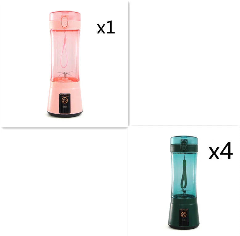 Portable USB Rechargeable Fruit Smoothie Blender with Cordless Design and Powerful Blending Capabilities