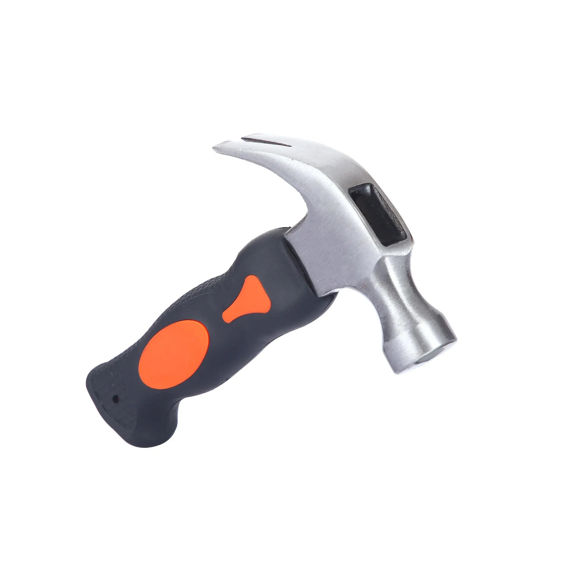 Home non-slip pull-out staple nail hammer with high carbon steel head on workbench