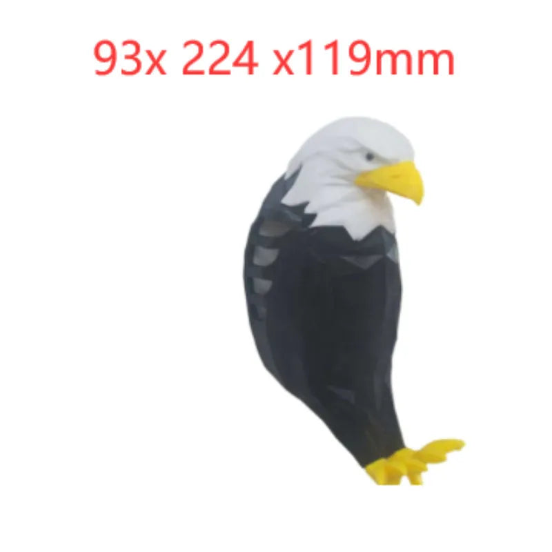 3D printed eagle-shaped resin wall lamp projecting a bird silhouette pattern on a wall