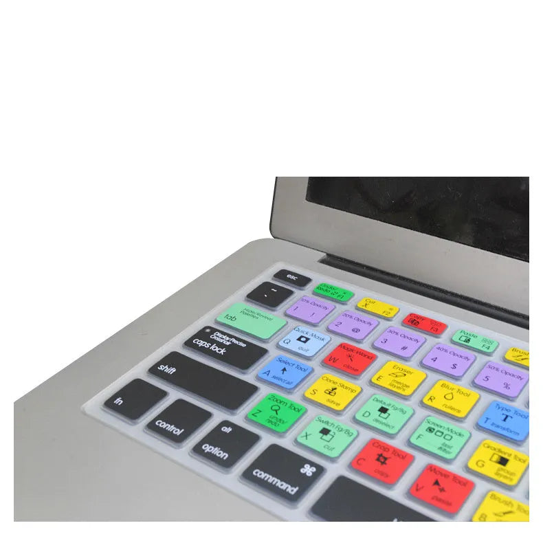 Adobe Illustrator keyboard shortcut silicone cover for MacBook Pro Air 13 15 17 in grey