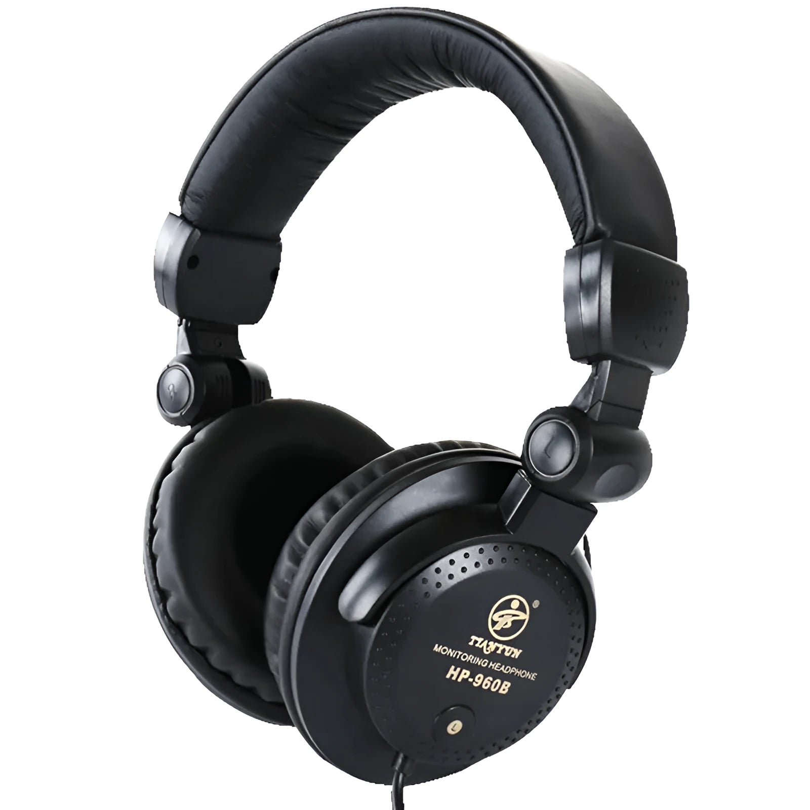 Black Tianyun HP-960B electronic piano earphone monitor headset with over-ear design and 3-metre cable