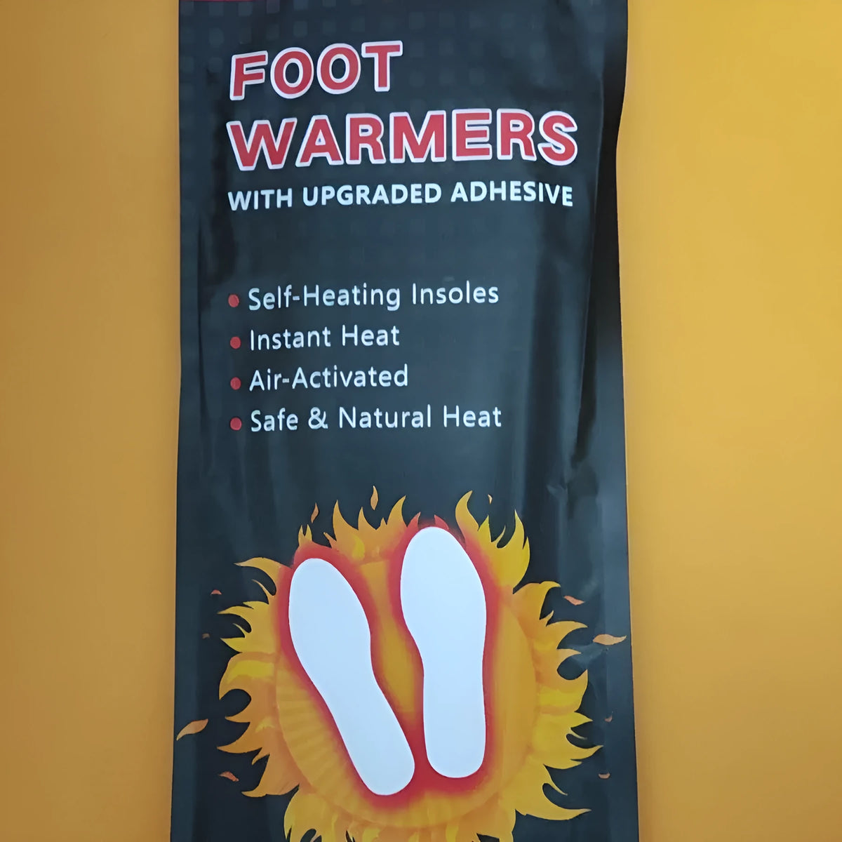 Self-heating walkable insoles for women's 36-39 and men's 40-43, available in 1 or 15 pairs.