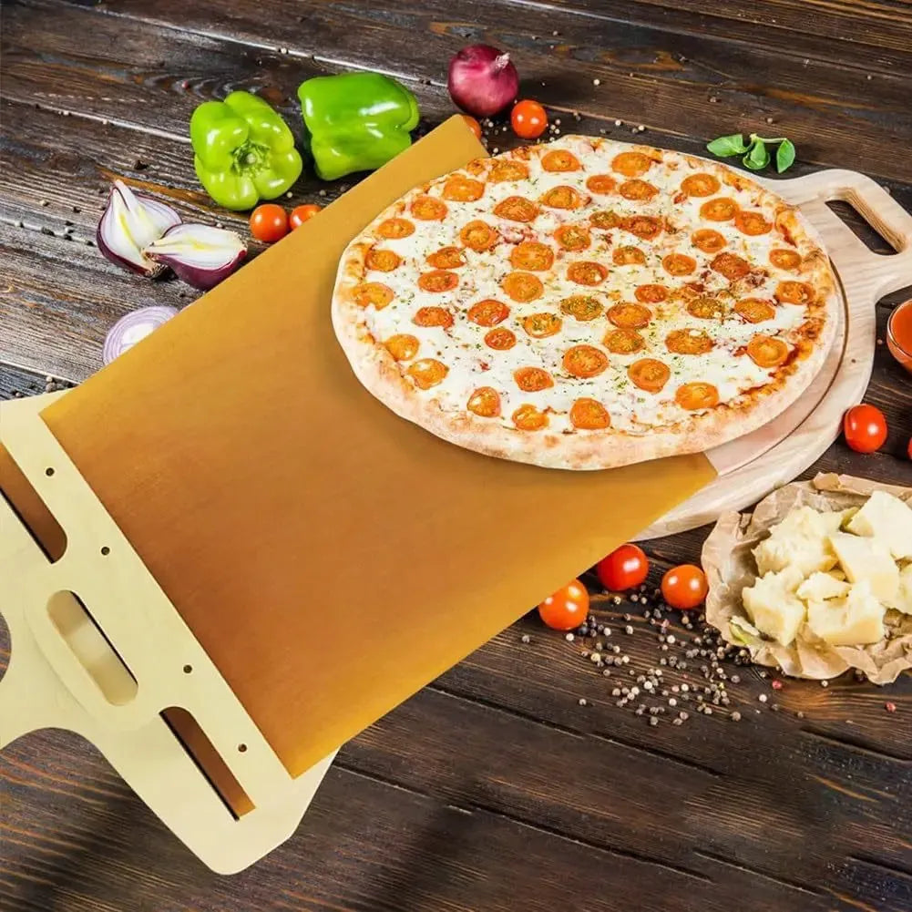 White pizza transfer shovel with hanging hole, 55cm by 35cm food-grade PP baking tool