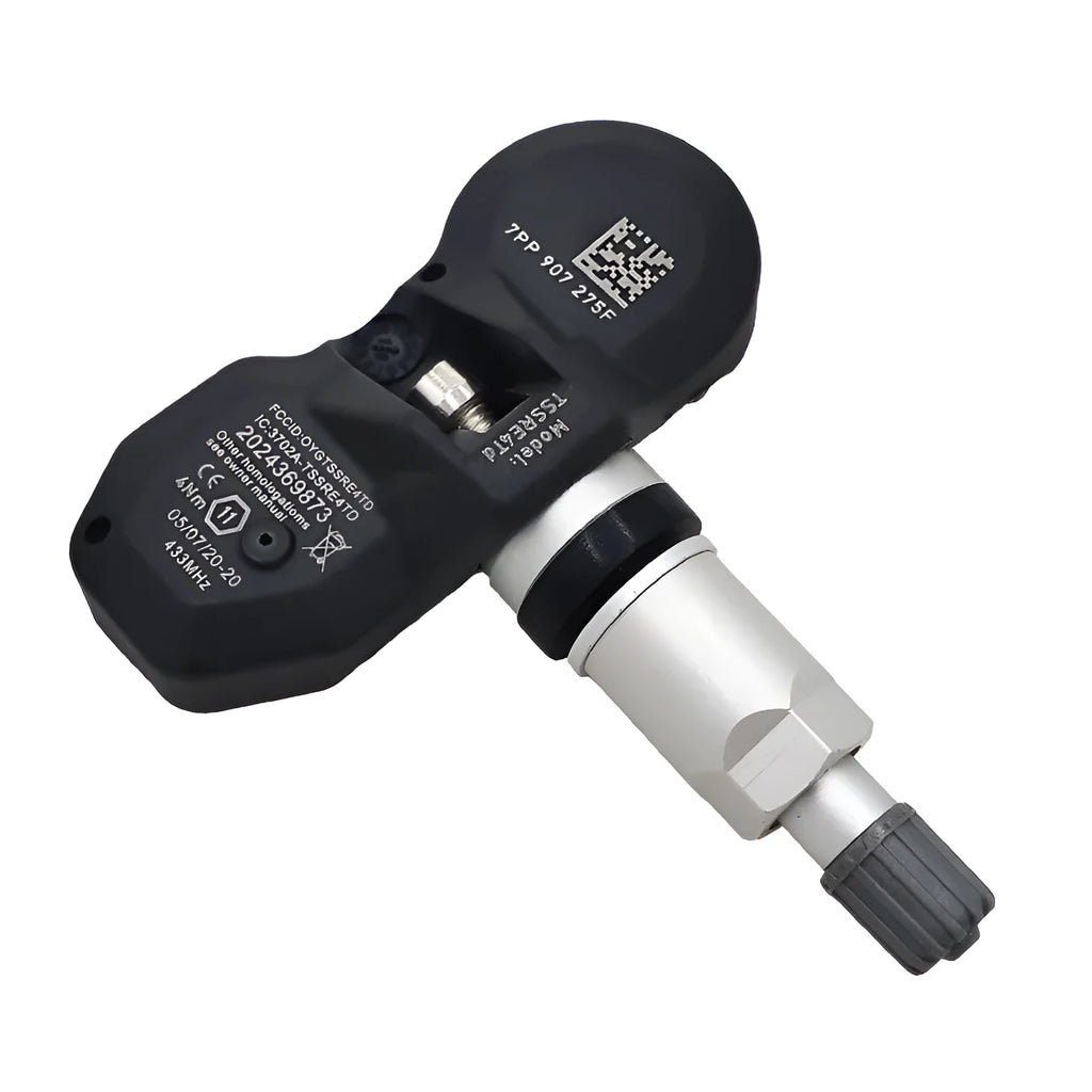 Black Audi TPMS sensor replacement for tyre pressure monitoring system