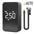 Wireless digital display tyre inflator pump with LED screen and multiple nozzles