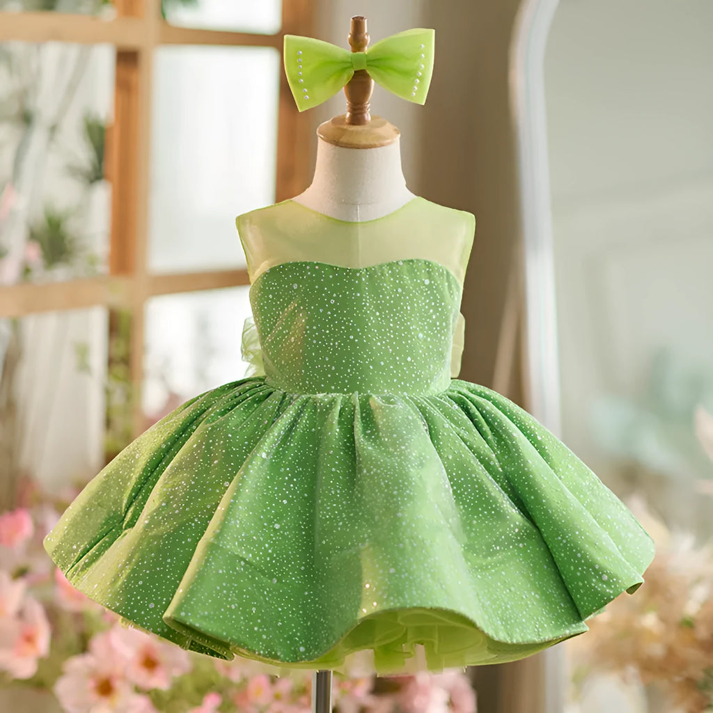 New Mint Mambo green polyester girls pettiskirt with princess-style fluffy layers