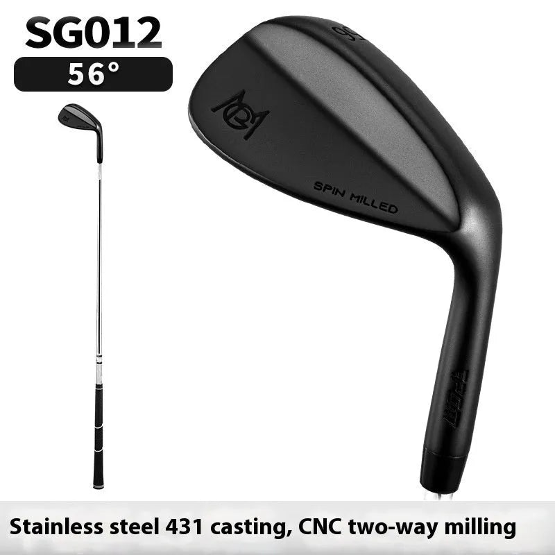 PGM golf sand wedge with stainless steel head and shaft, available in 52 or 56 degree loft.