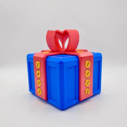 A unique 3D gift box with intricate details, created using advanced 3D printing technology. The box features a playful and humorous design, making it a memorable and practical addition to any home or office.