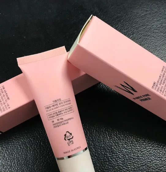 Pink pre-makeup cream primer 35ml with nicotinamide, rose extract and glycerin for brightening and concealing