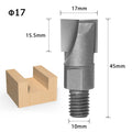 10mm shank face milling cutter with 16mm cutting depth and 59mm total length in coated cemented carbide