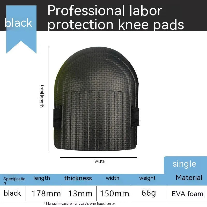 A pair of thick EVA foam kneepads for auto repair and construction work.