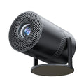 P300 Android projector black portable with remote control and plug, 1280x720 HD 1080p supported