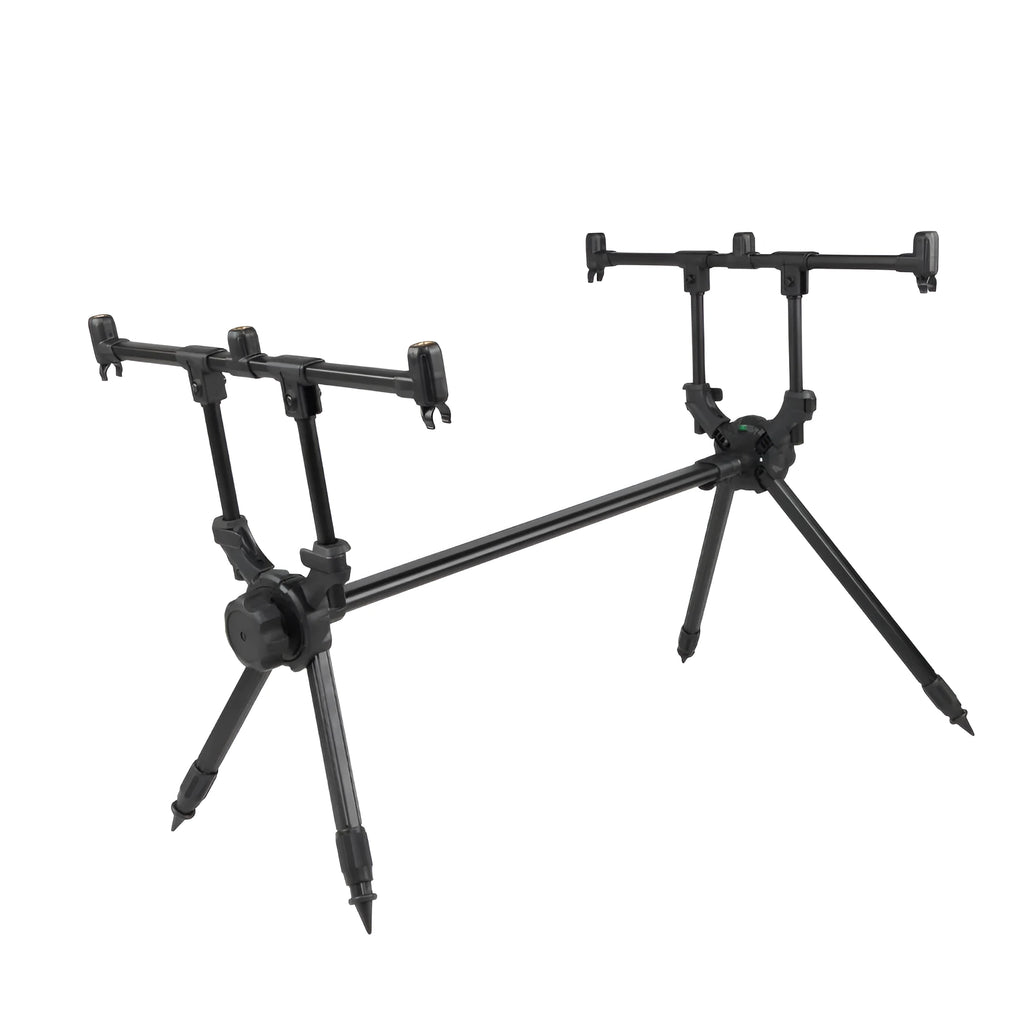 Aluminium alloy fishing rod bracket with quick installation design on a fishing rod