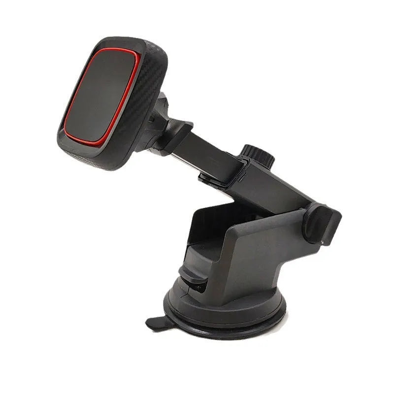Black car air vent phone mount with long brush holder arm for smartphone navigation